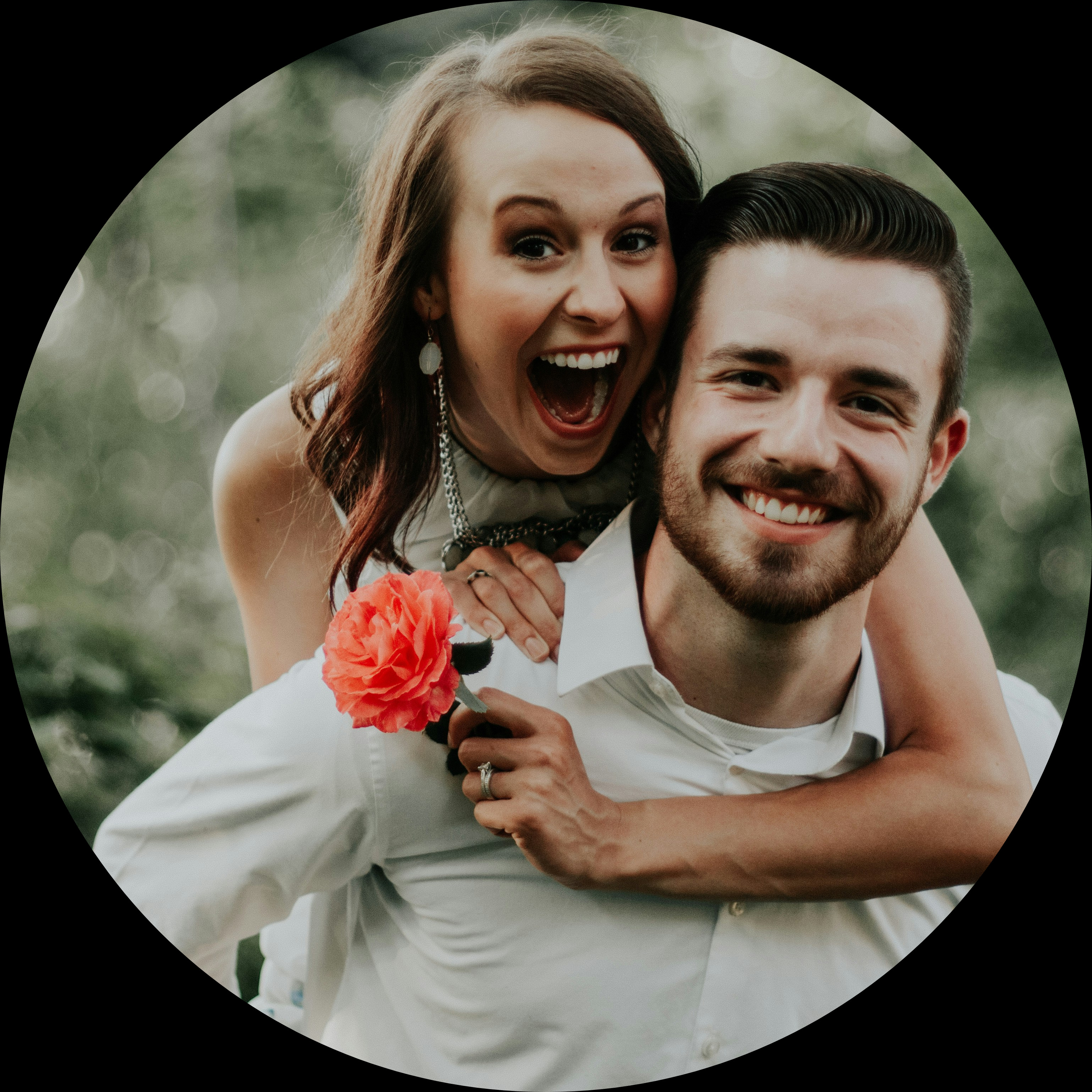 the couple's best man and maid of honor